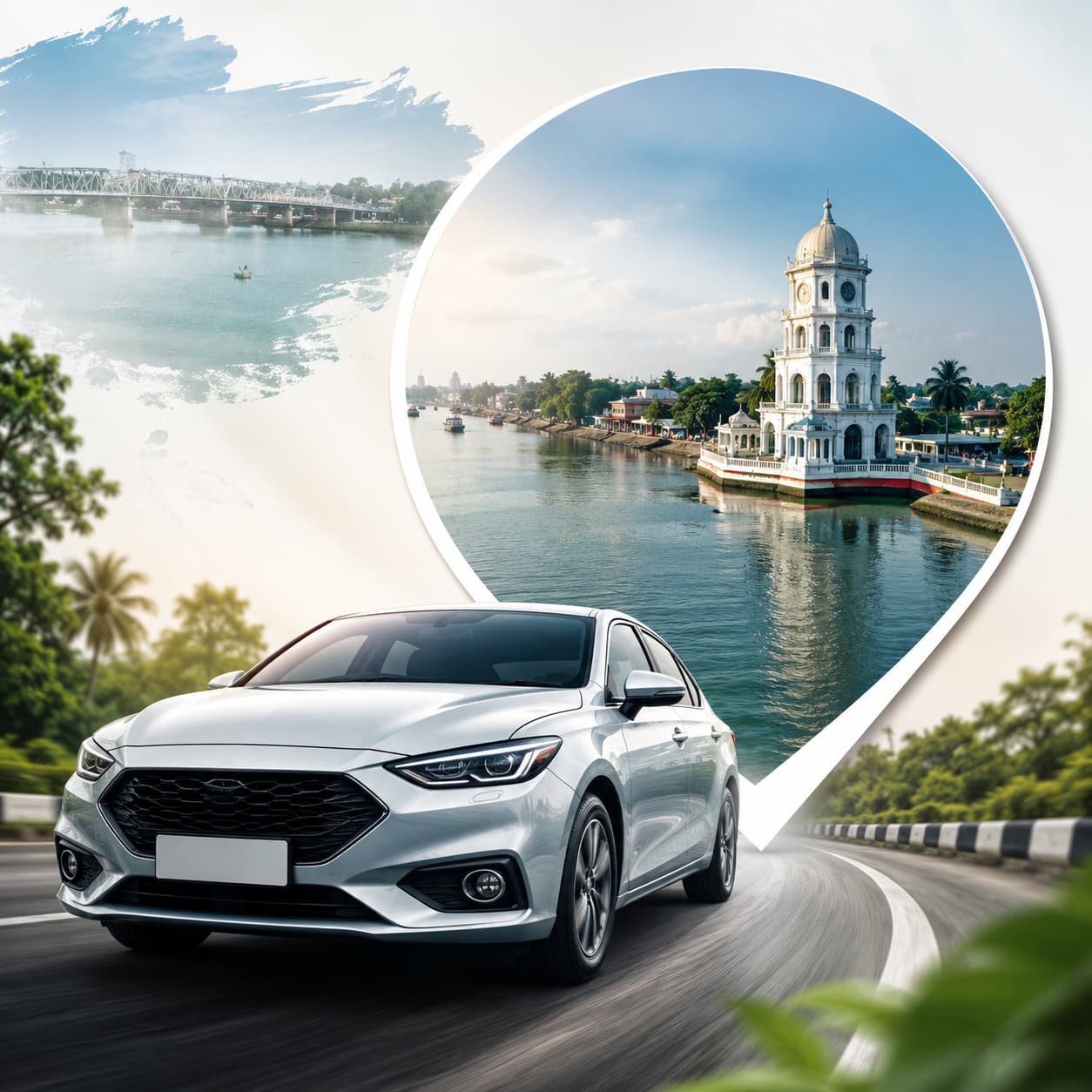 Rent a Car Shariatpur to Dhaka | Affordable Car Rental Service 24/7
